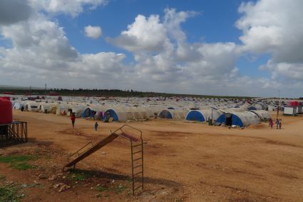 Campo profughi nella regione di Shahba