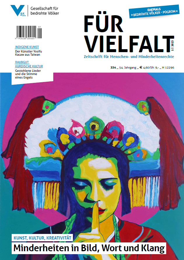 Kunst, Kultur, Kreativität. Minderheiten in Bild, wort und Klang. Für Vielfalt 1/2023