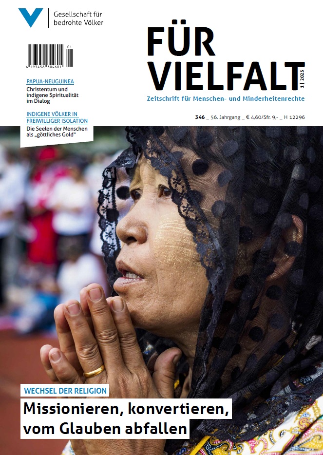 Wechsel der Religion Missionieren, konvertieren, vom Glauben abfallen, Für Vielfalt 346, 1/2025