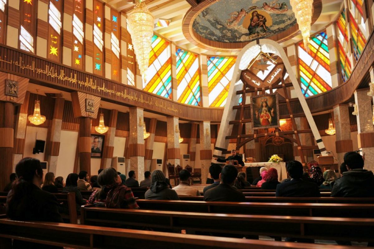 La cattedrale Sayidat al-Nejat a Baghdad dopo il restauro. Foto: Christian World, CC BY 2.0