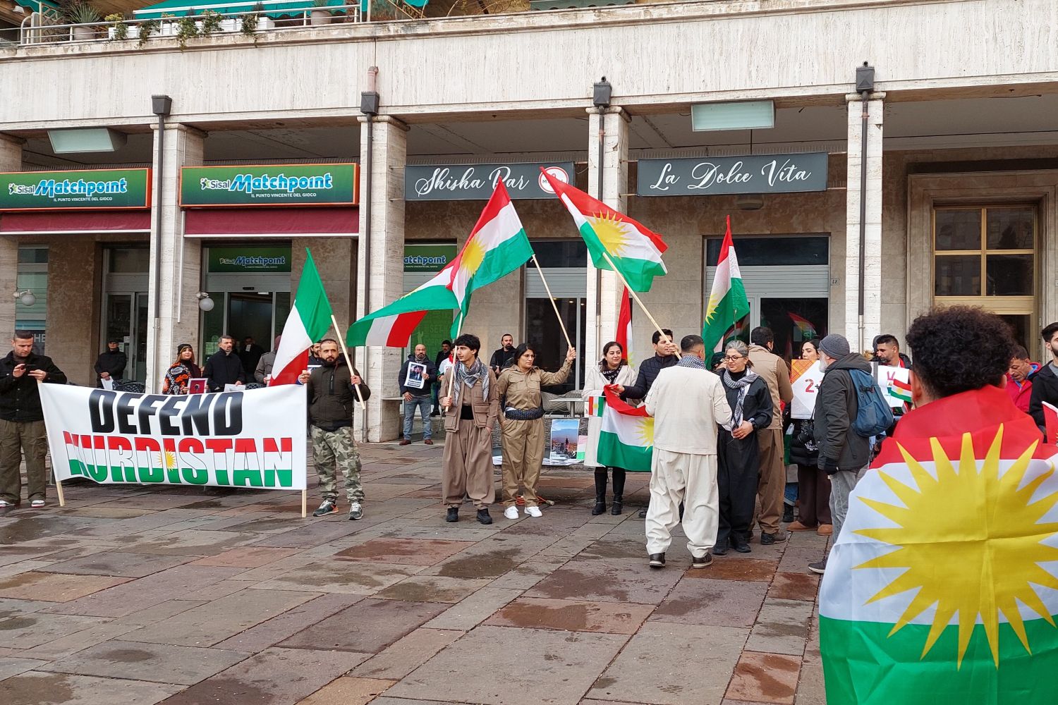 Manifestazione per il Kurdistan a Bolzano, 26-01-2026. Foto: GfbV